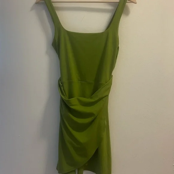 aritzia green wrap dress Aritzia Green Wrap dress